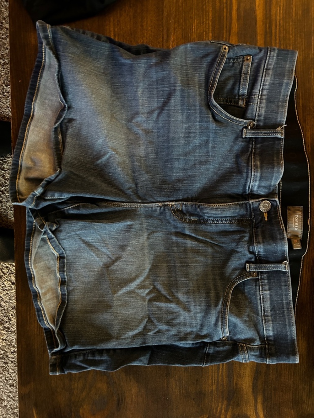 torrid Washed Blue Jeans Shorts
